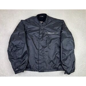 Fieldsheer Jacket Mens 44 Large Black Motorcycle Fleece Lined Full Zip Riding